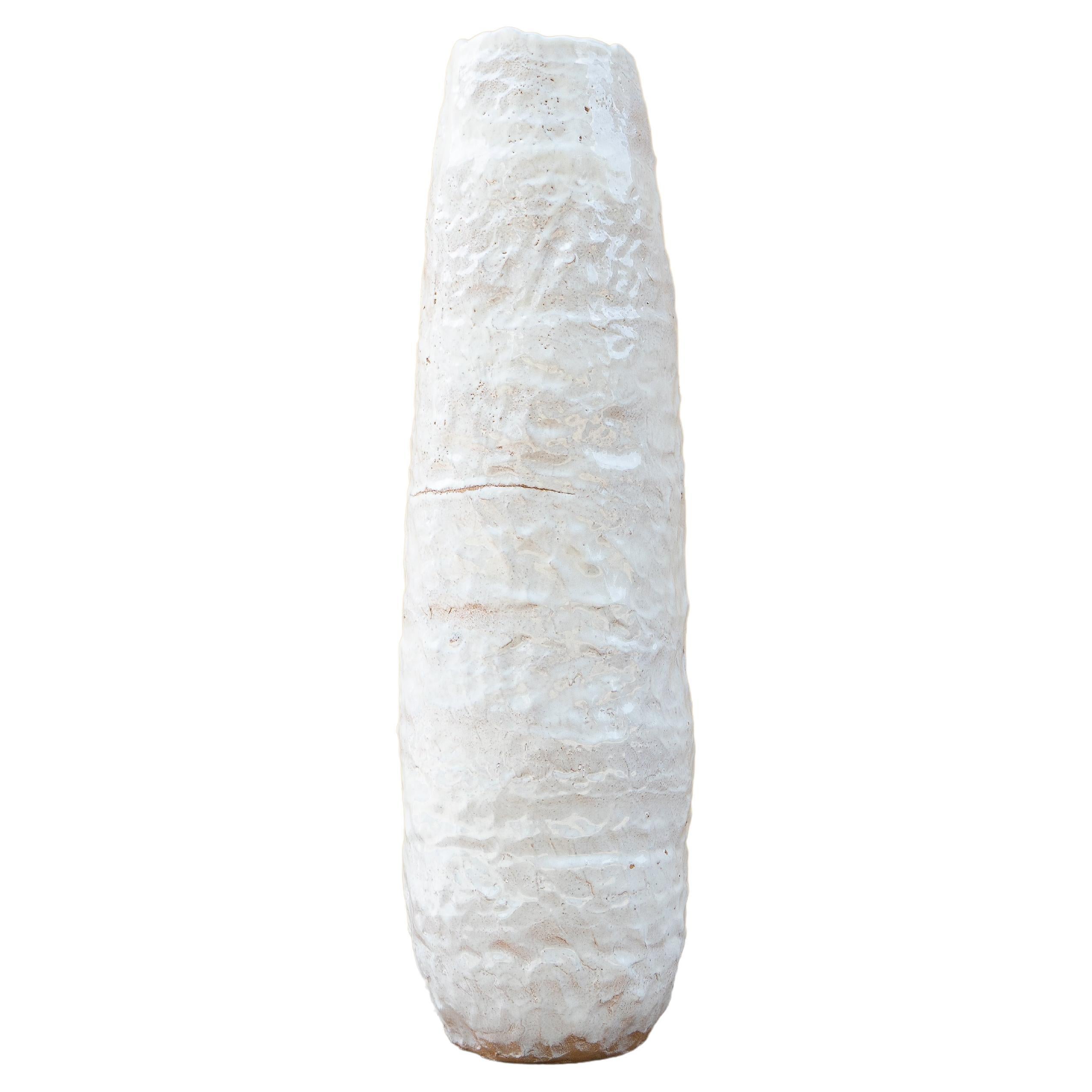 Tall White Vase by Daniele Giannetti For Sale