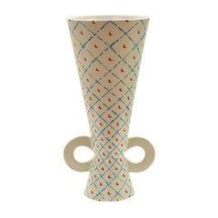 Tall White Vase by Ugo La Pietra
