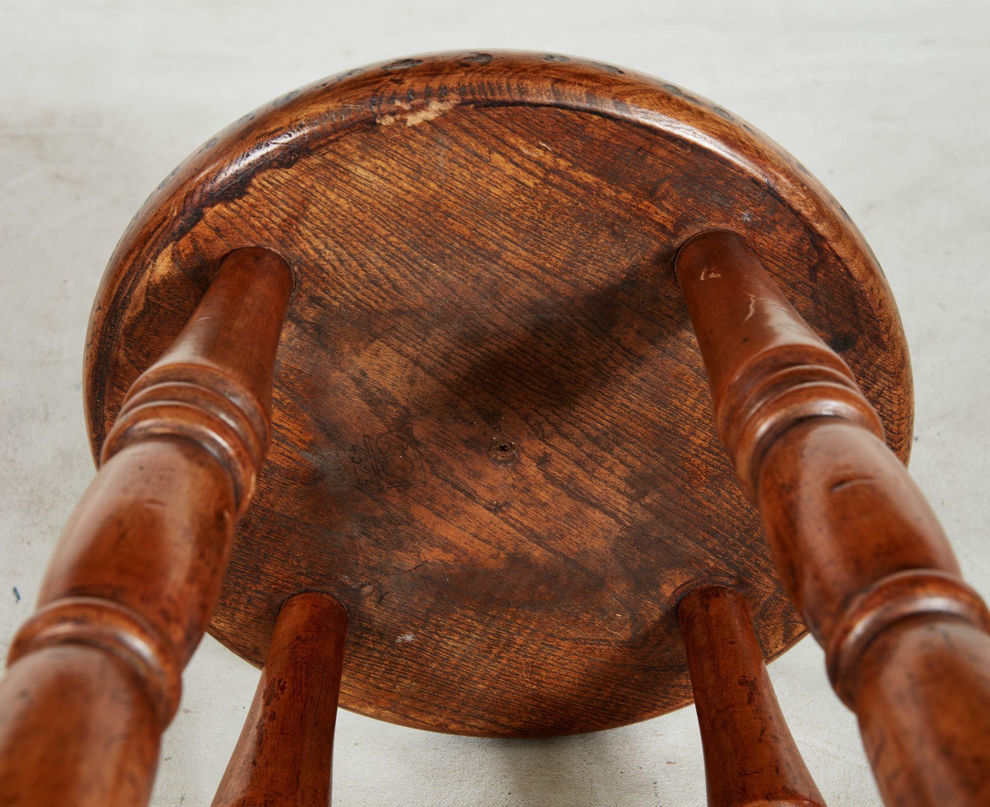 Tall Windsor Stool For Sale 4