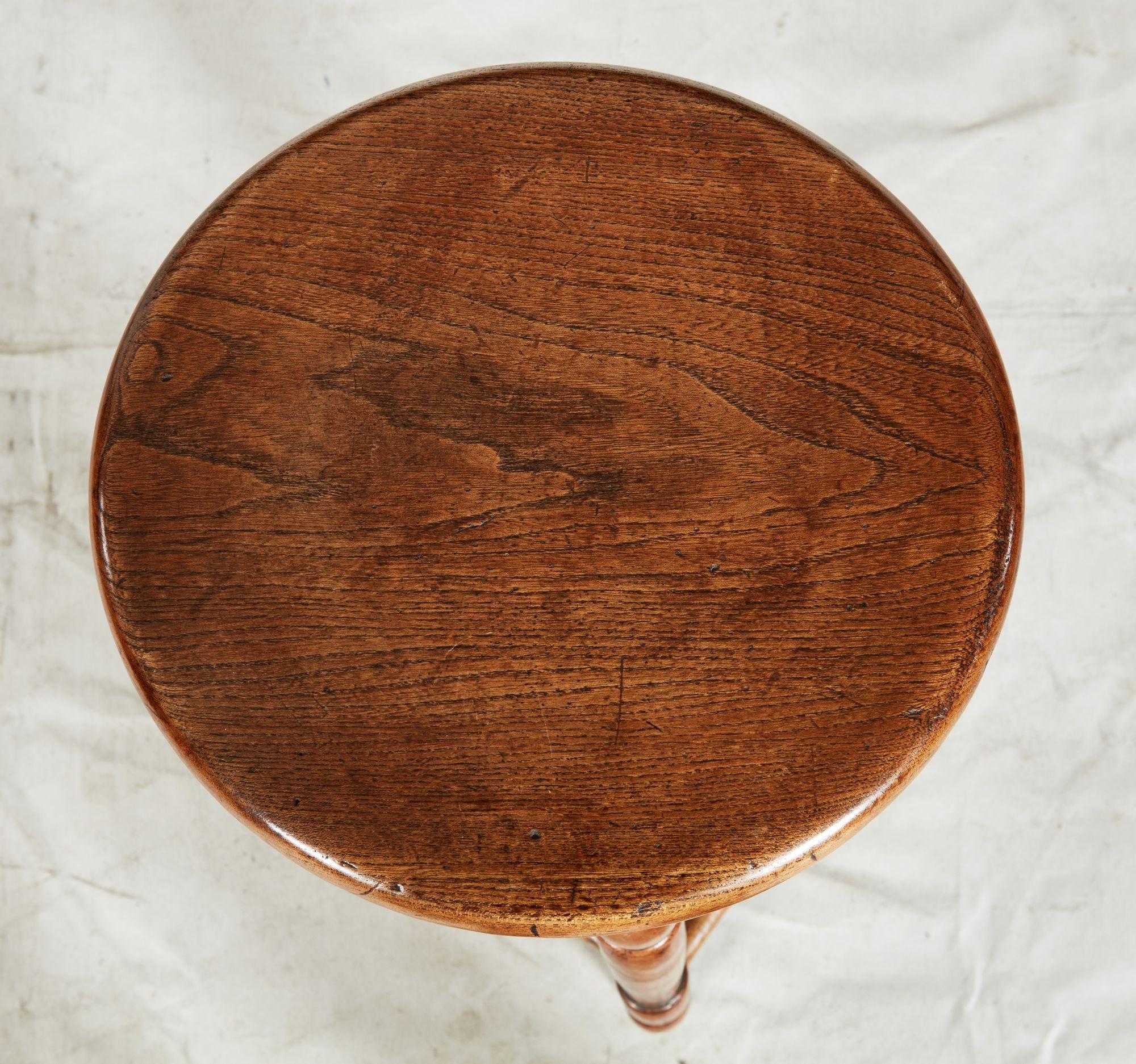 English Tall Windsor Stool For Sale