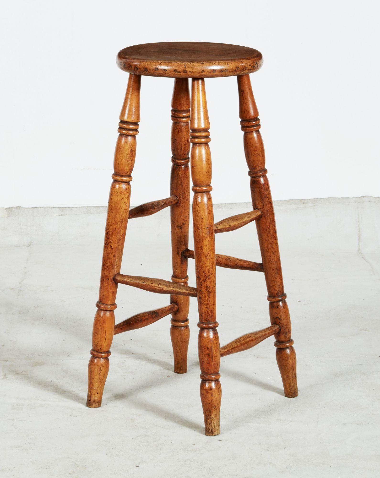 Tall Windsor Stool For Sale 1