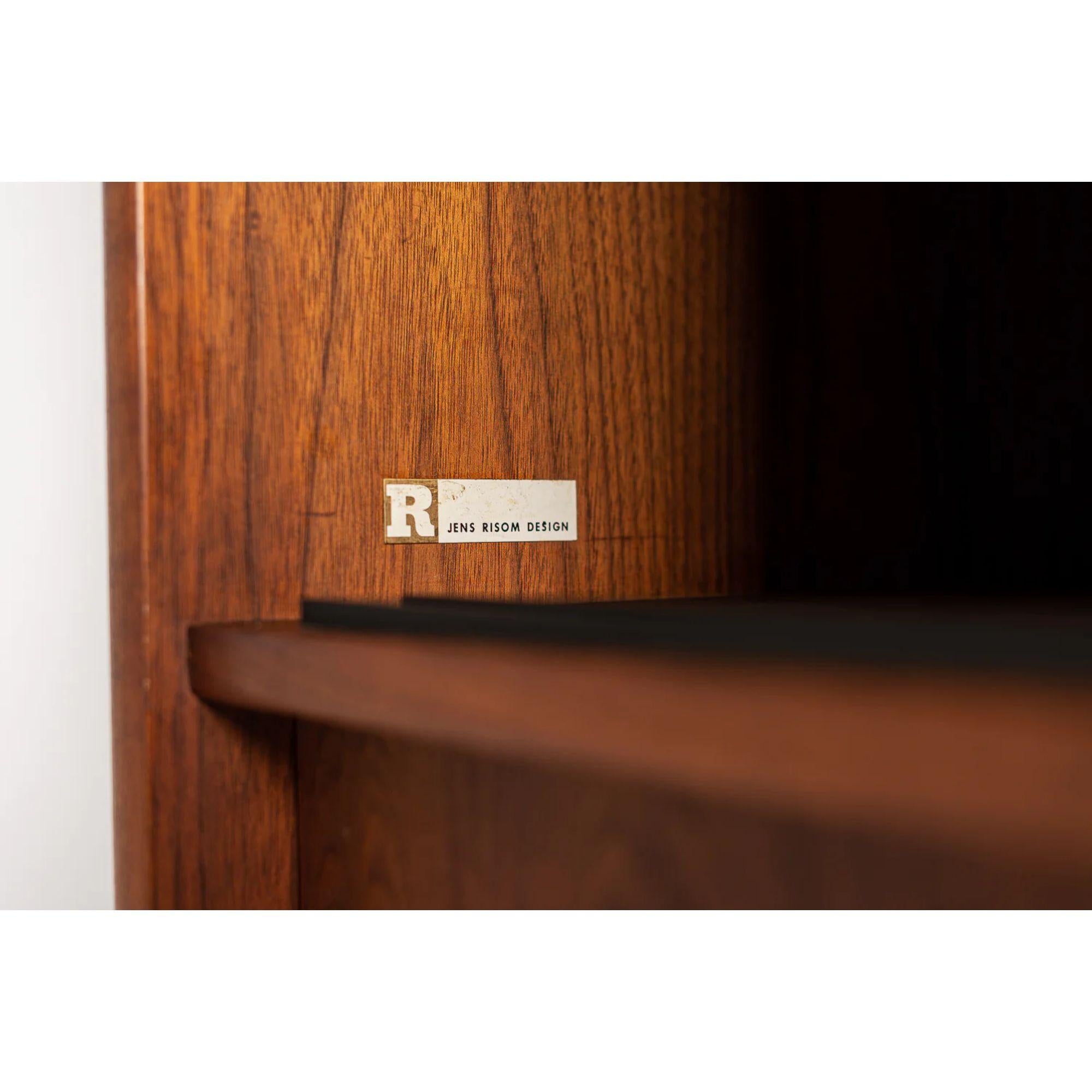 Tall Wood Storage Cabinet in Walnut by Jens Risom 4
