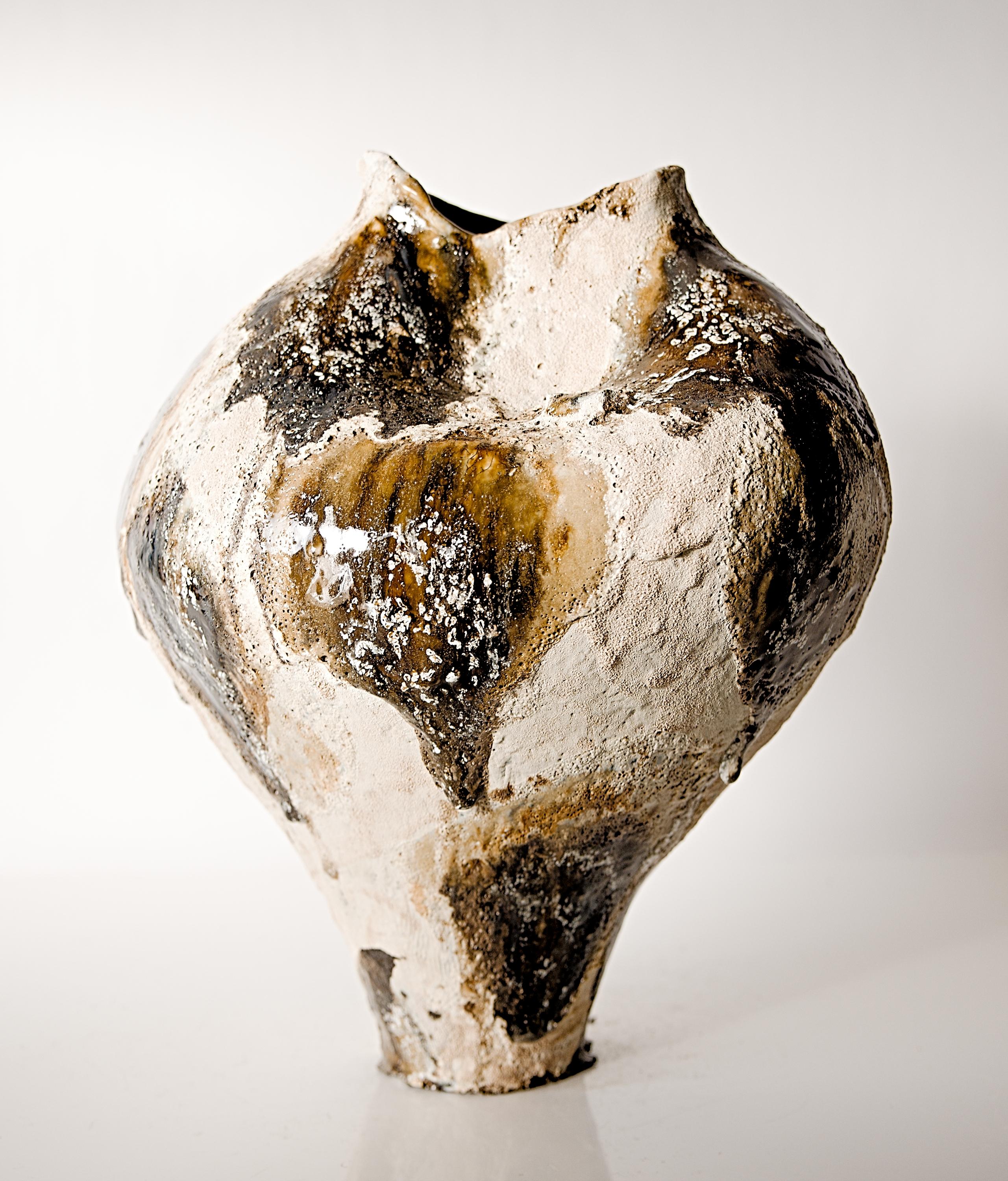 Tall Woodland Moon Vessel- Hand Made Vase II in vendita 2