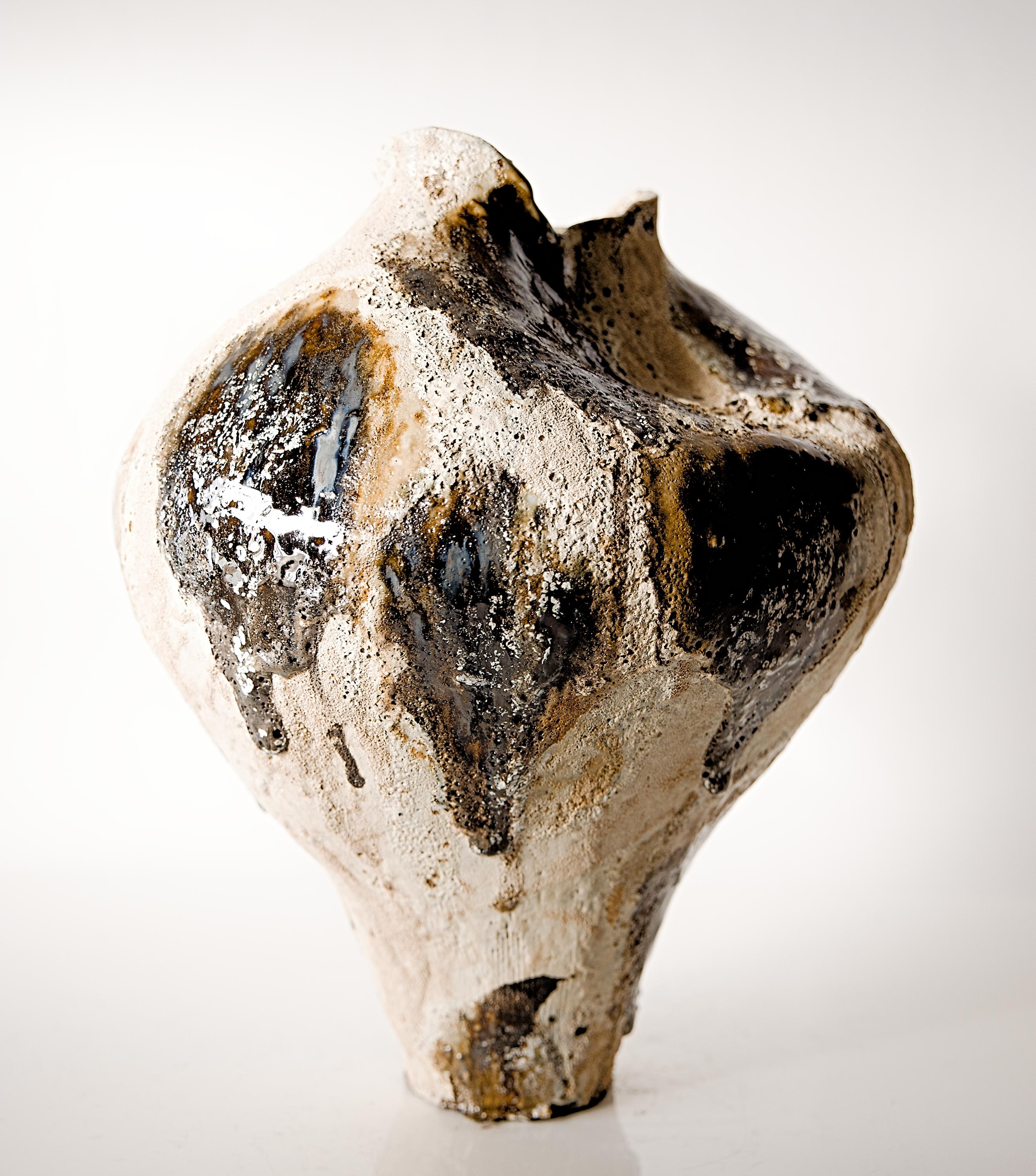 Tall Woodland Moon Vessel- Hand Made Vase II in vendita 5