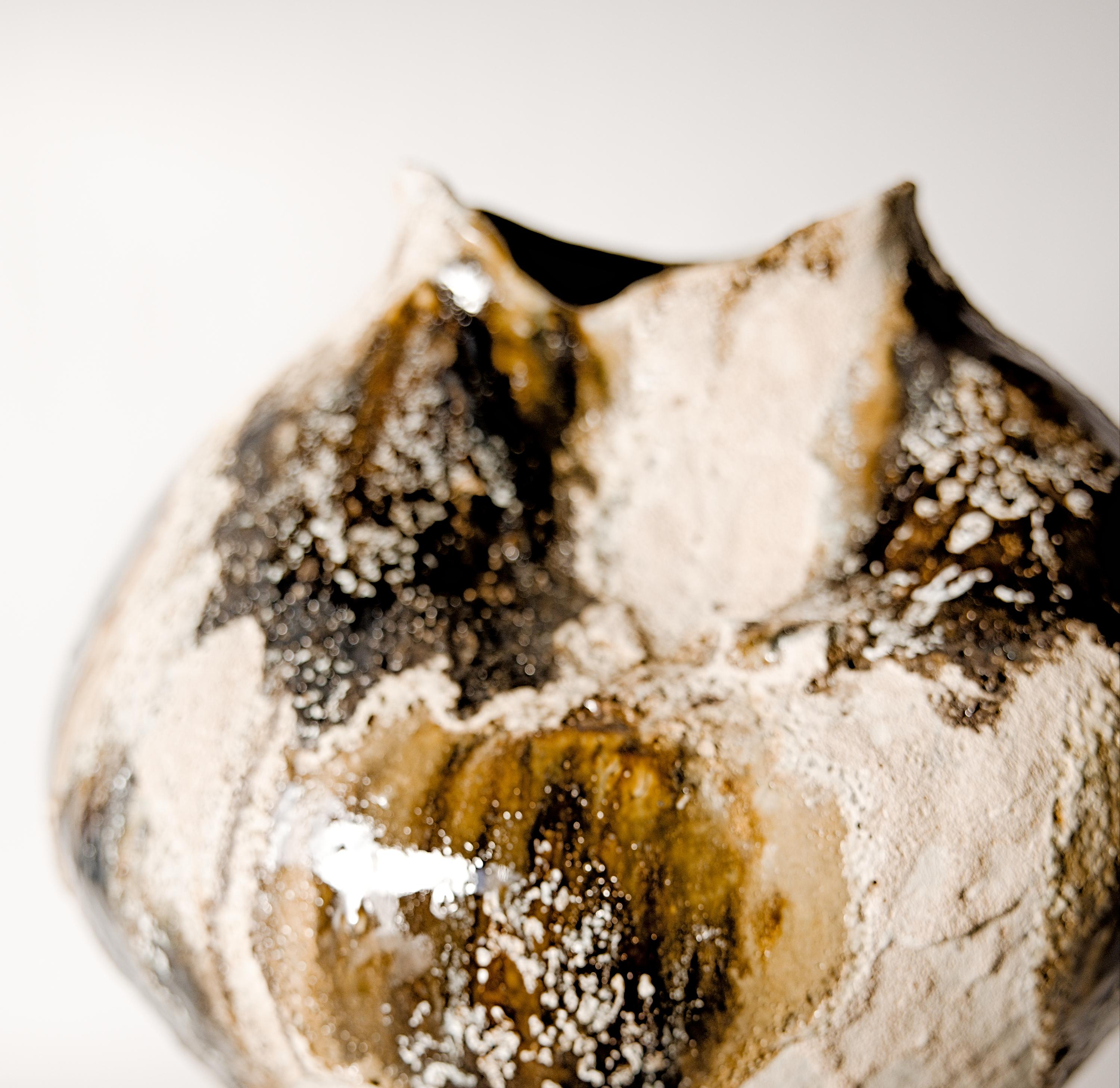 Tall Woodland Moon Vessel- Hand Made Vase II in vendita 1