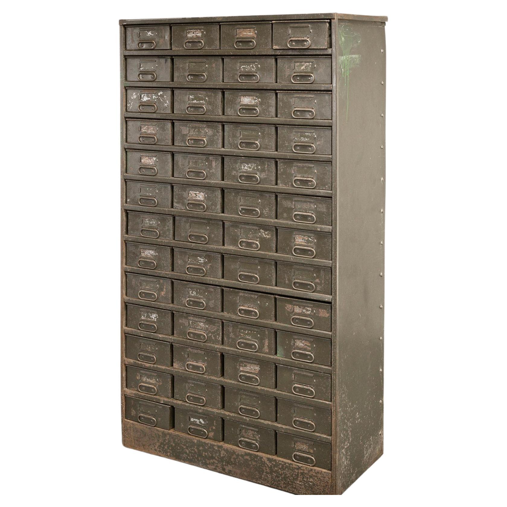 An original 2nd World War British Military Parts Cabinet at 1stDibs
