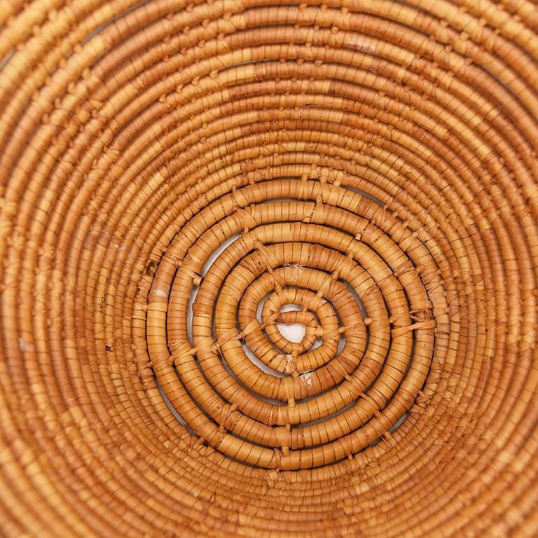 Tall Woven Natural Fiber Basket For Sale at 1stDibs