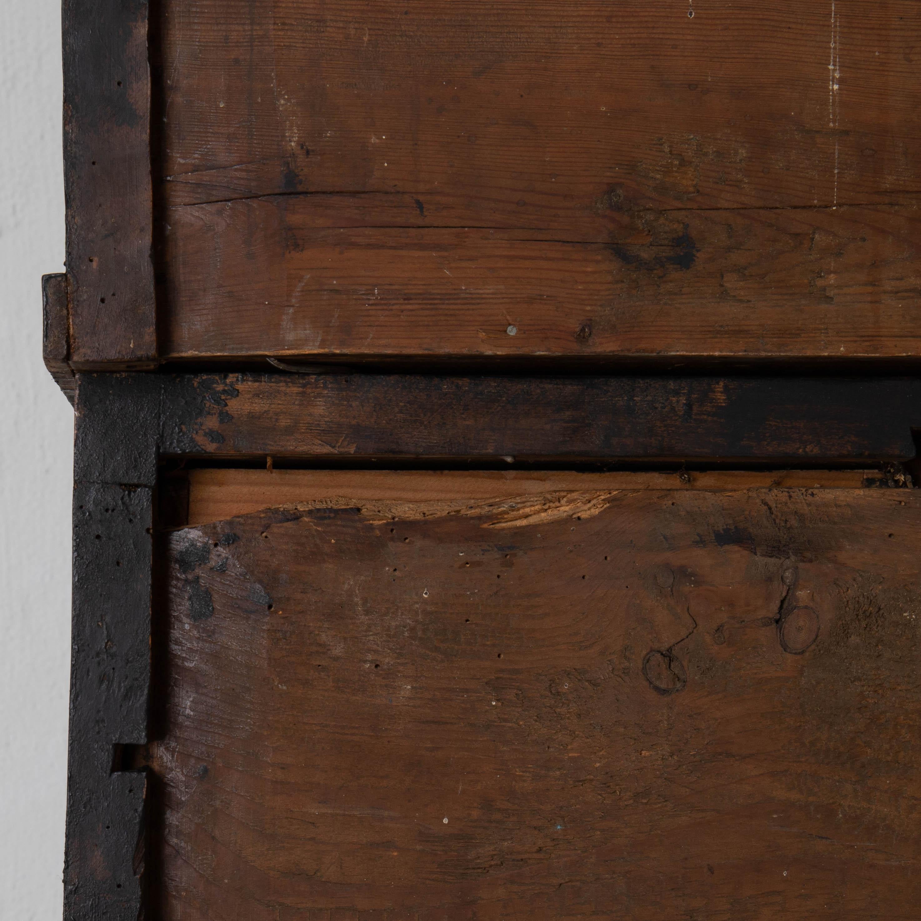 Tall Writing Desk Secretary Swedish Black 19th Century Sweden 3
