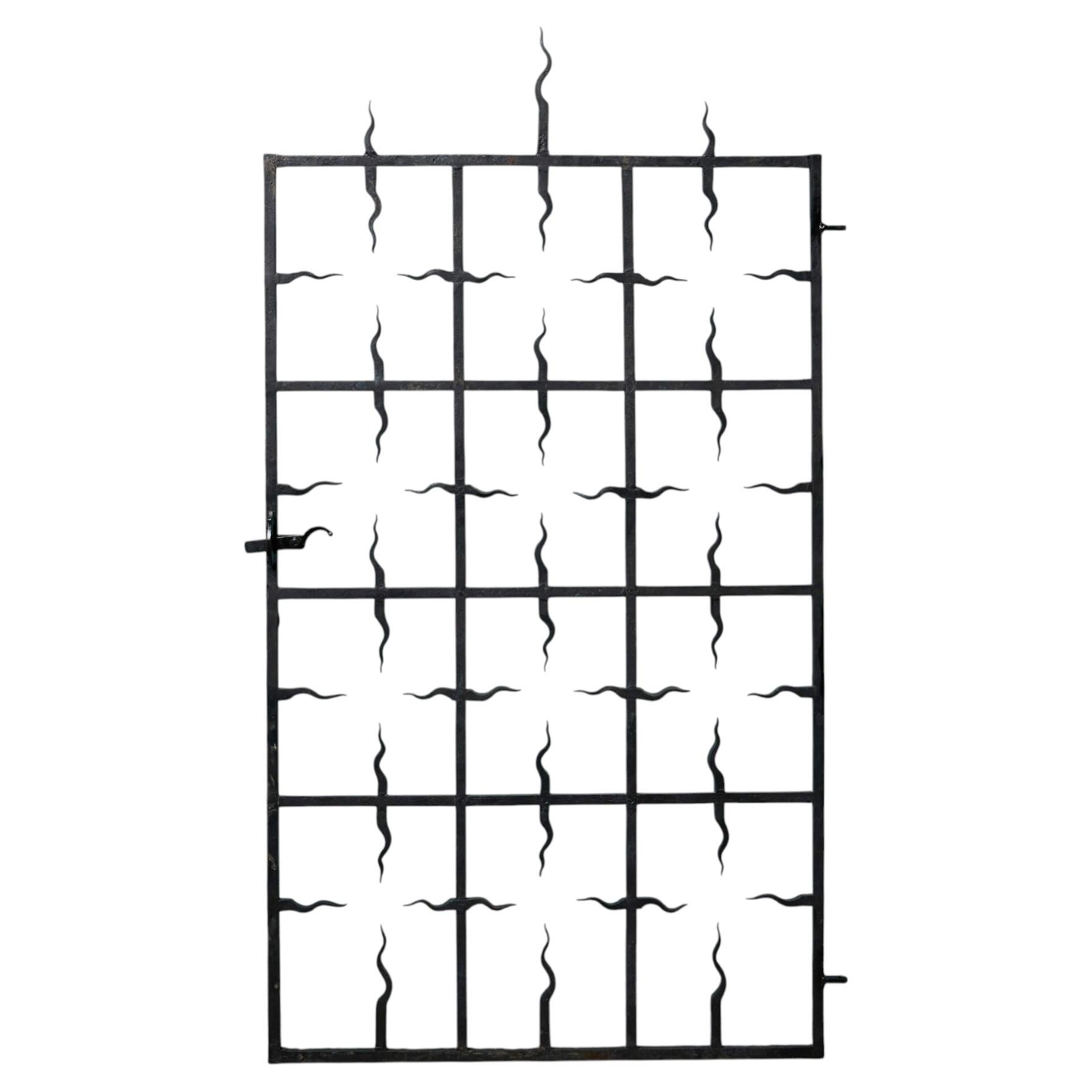 Tall Wrought Iron Antique Gate