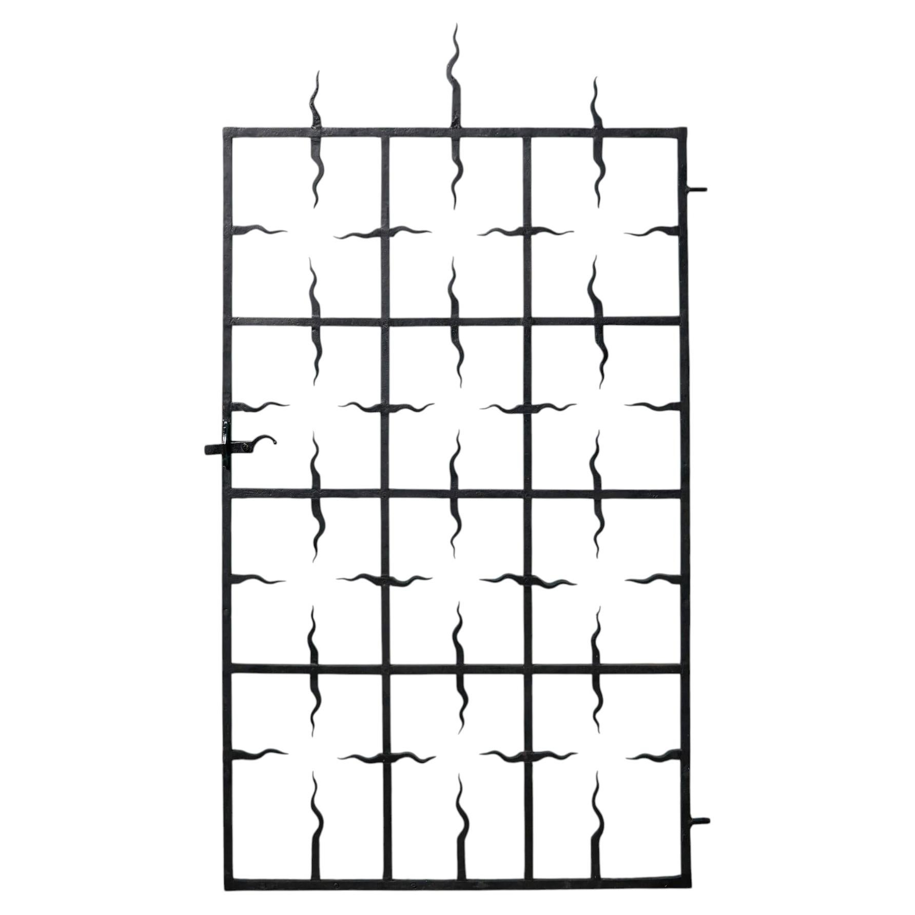 Tall Wrought Iron Antique Gate