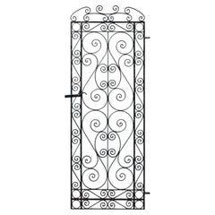 A Reclaimed Tall Victorian Wrought Iron Pedestrian Gate