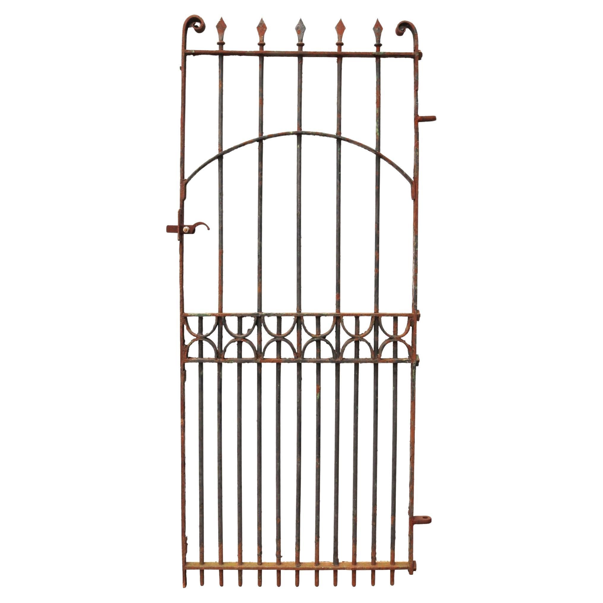 Tall Wrought Iron Side Gate For Sale