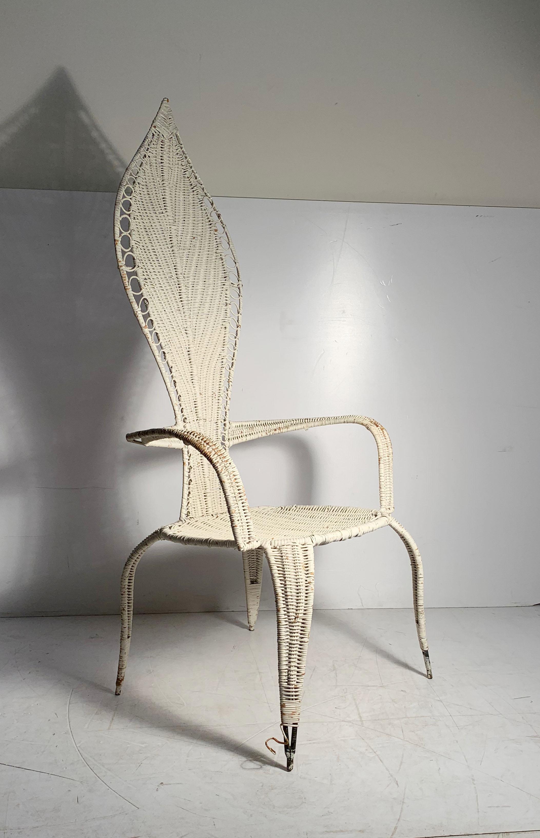 Tropi-Cal Danny Ho Fong and Miller Fong Mid-Century Modern Garden Patio Chair In Good Condition For Sale In Chicago, IL