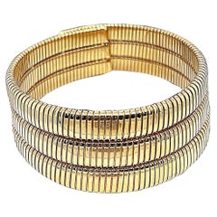 Tallarico 3 Layer Tubogas Coil Necklace / Choker