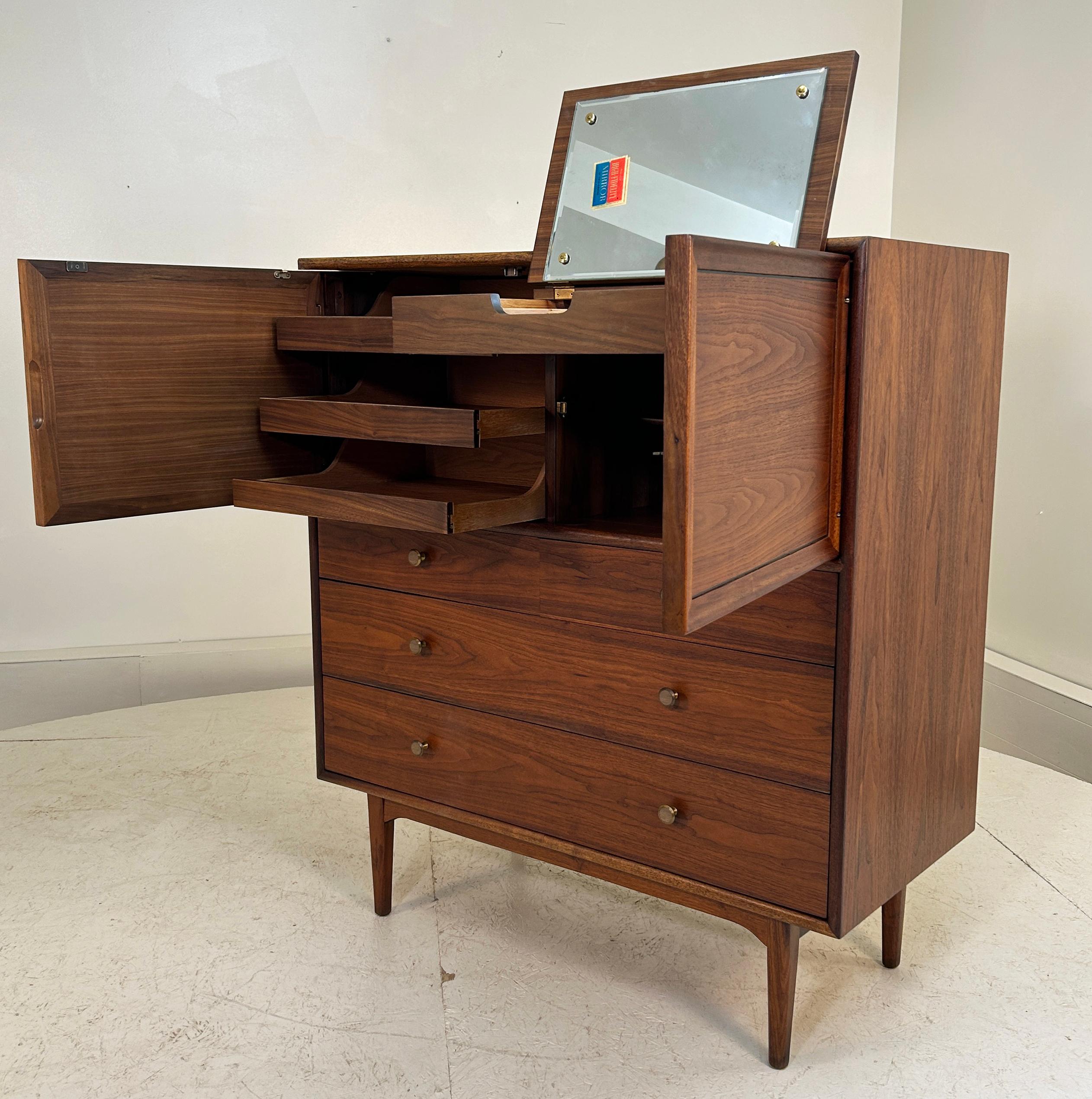 Tallboy by Kipp Stewart and Stuart MacDougall for Drexel 1963 In Excellent Condition In South Charleston, WV