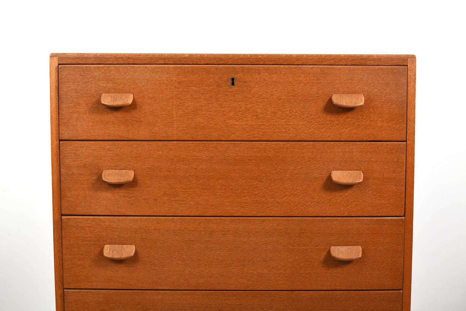 Scandinavian Modern Tallboy Chest of Drawer by Poul M. Volther 1950s For Sale