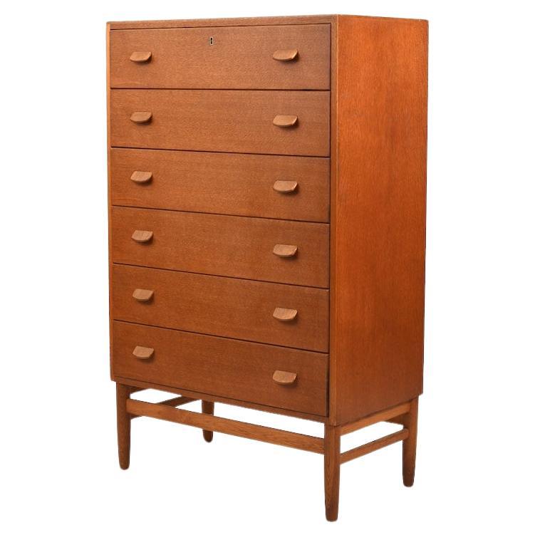 Tallboy Chest of Drawer by Poul M. Volther 1950s