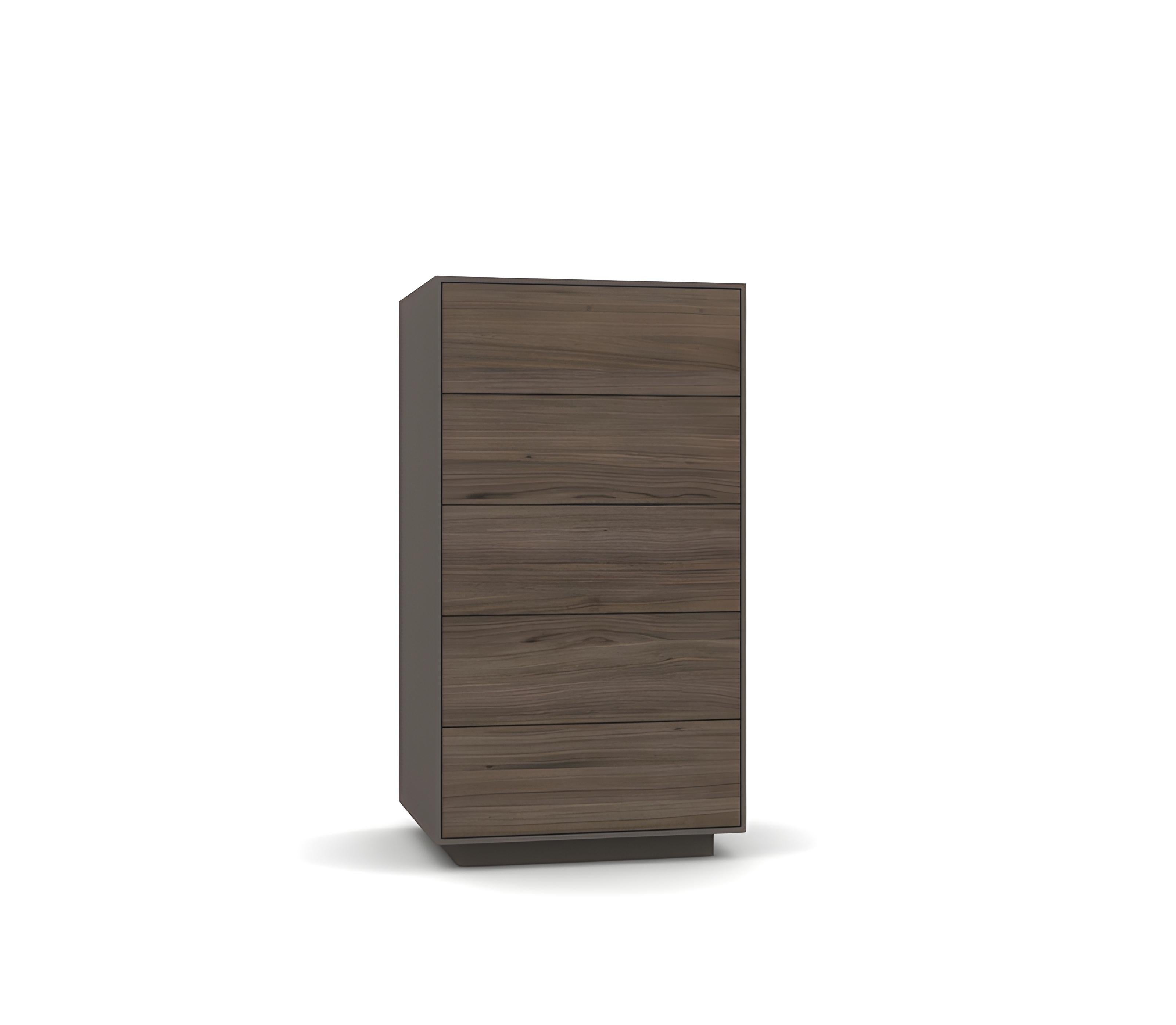 Lacca Cassettiera Tallboy, cinque cassetti Push-Pull in vendita