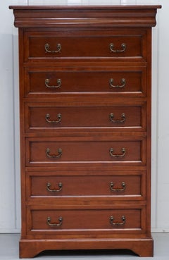 Commode ou banque de tiroirs Made in Italy by Consorzio Mobili Cadre en acajou