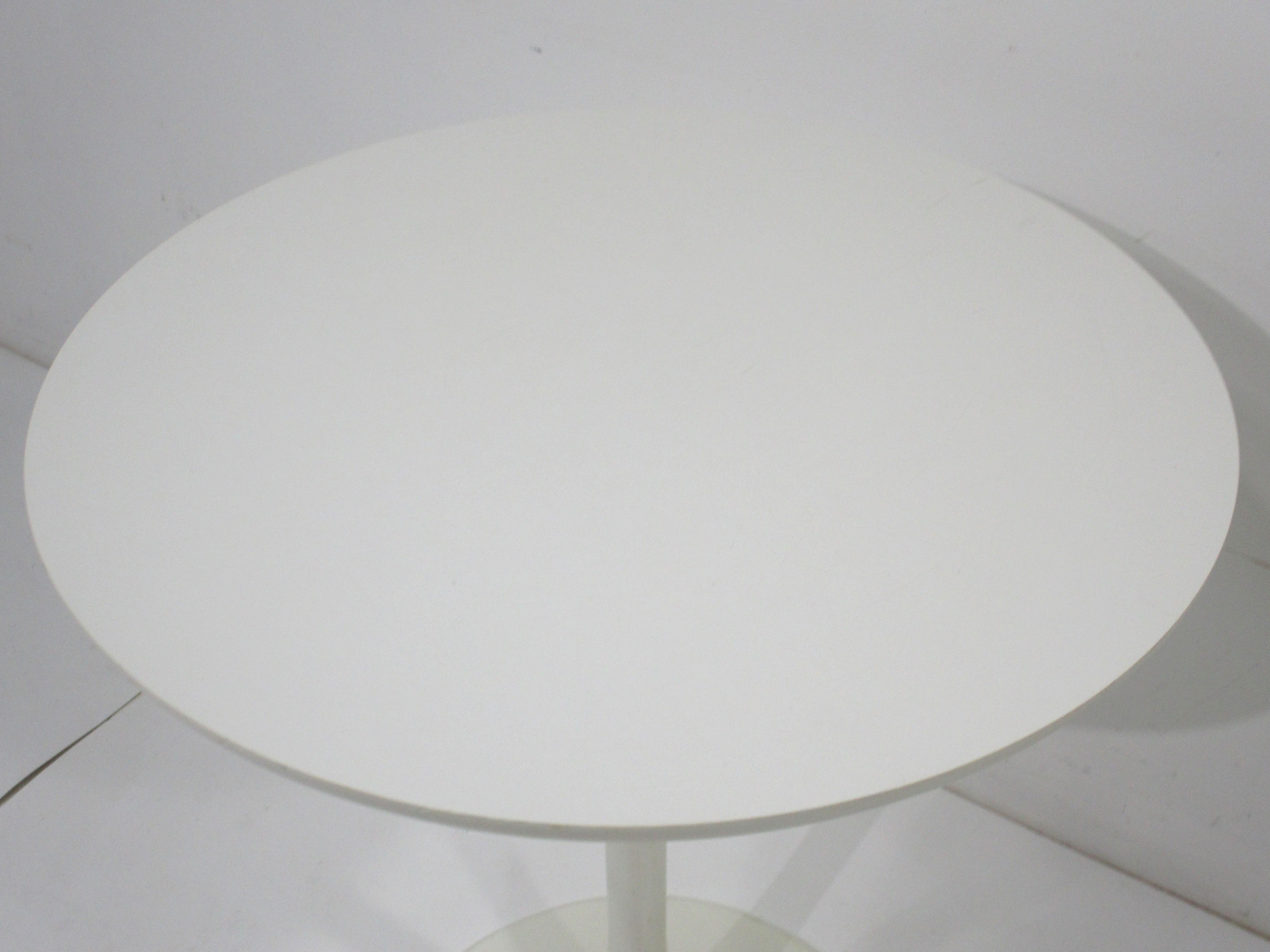 20th Century Taller Tulip Side / Lamp Table by Maurice Burke in the style of Saarinen  For Sale