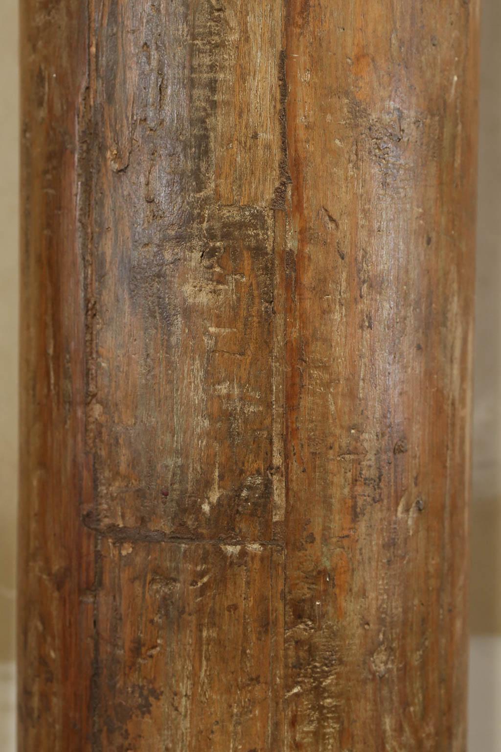 Anglo Raj Tall Vintage Wooden Load Bearing Columns For Sale