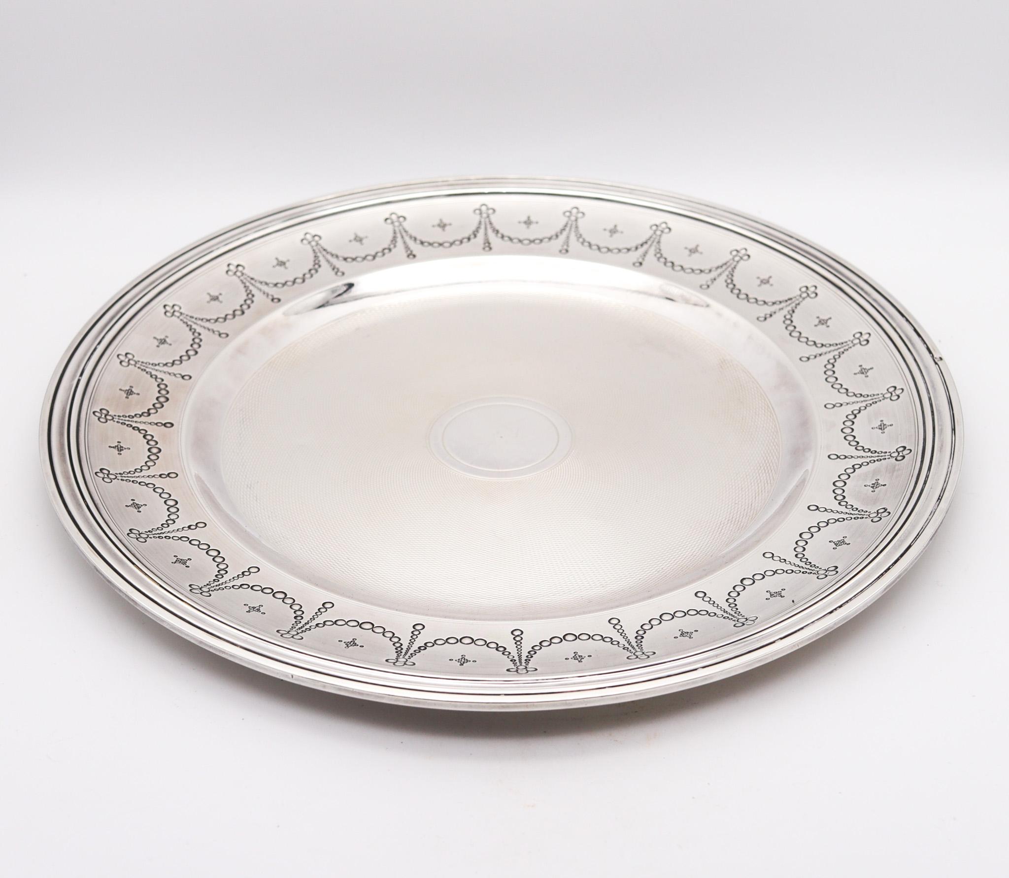 Neoclassical Tallois & Mayence 1885 Paris Covered Dish With Plate In .950 Sterling Silver For Sale