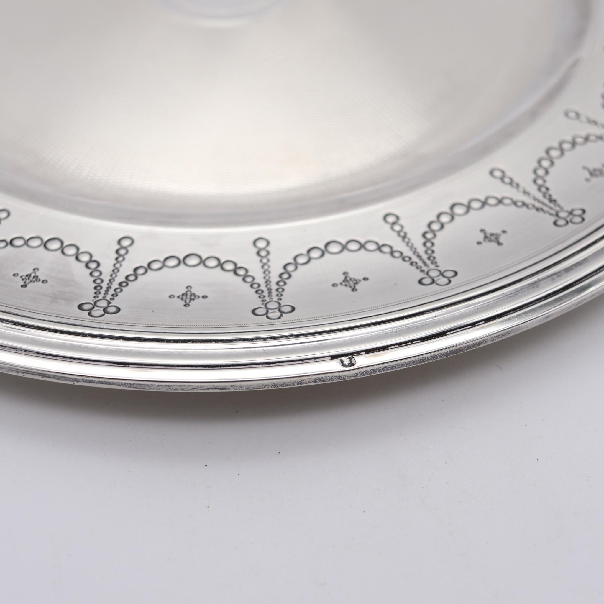 French Tallois & Mayence 1885 Paris Covered Dish With Plate In .950 Sterling Silver For Sale