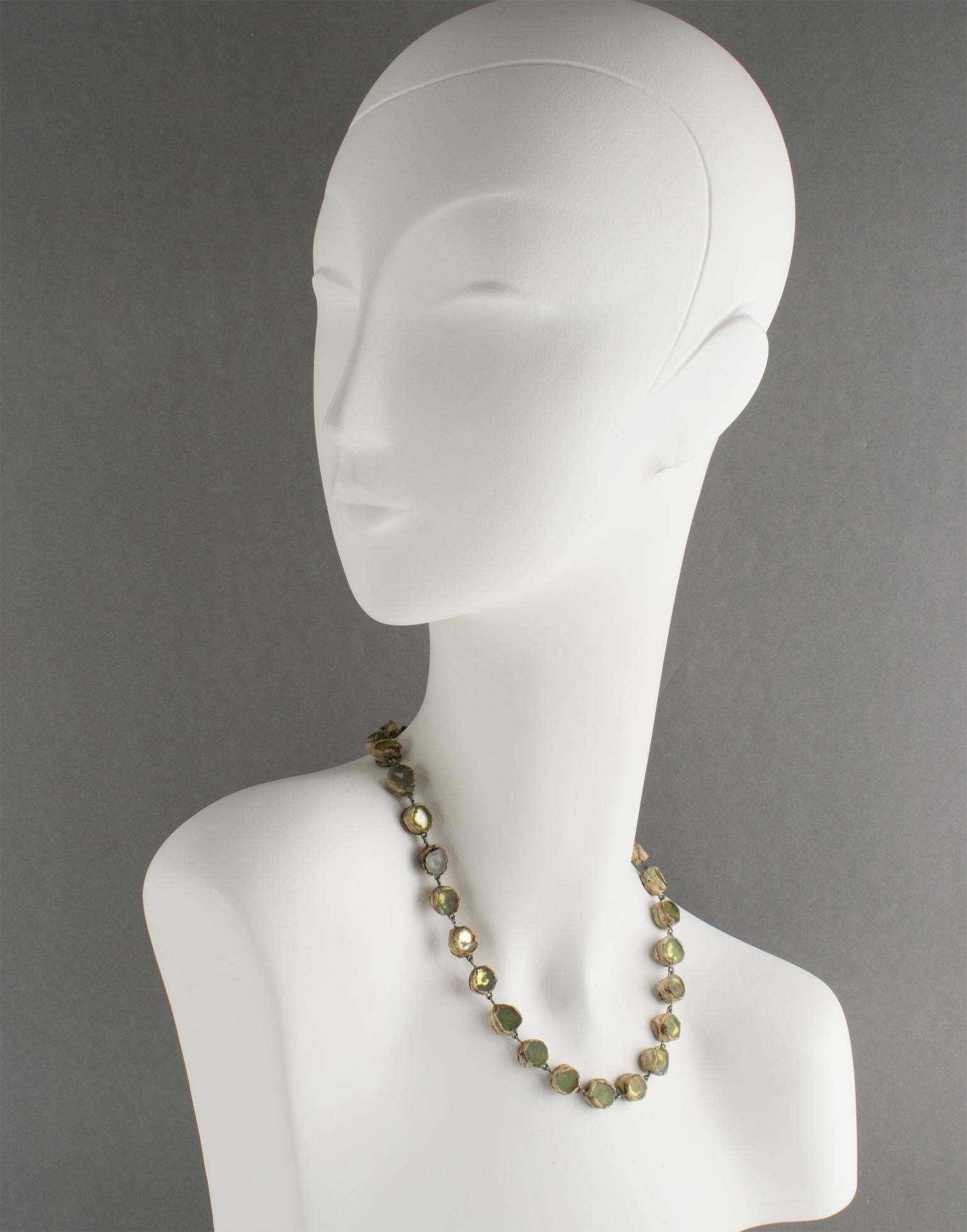 Collana Line Vautrin in talosel e specchio 5