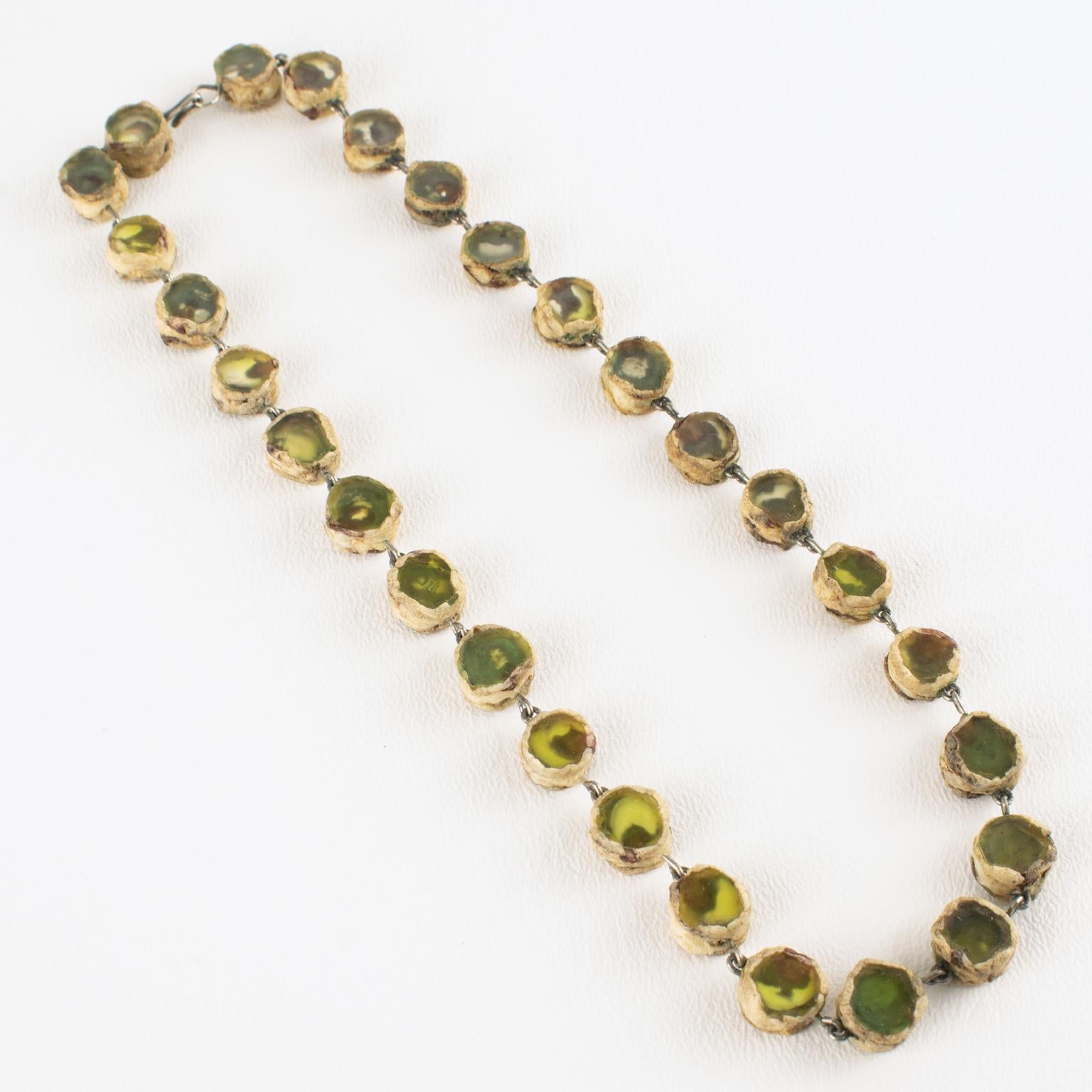 Collana Line Vautrin in talosel e specchio In condizioni buone a Atlanta, GA