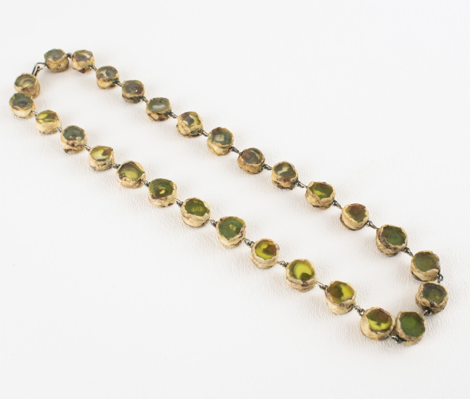 da uomo o donna Collana Line Vautrin in talosel e specchio