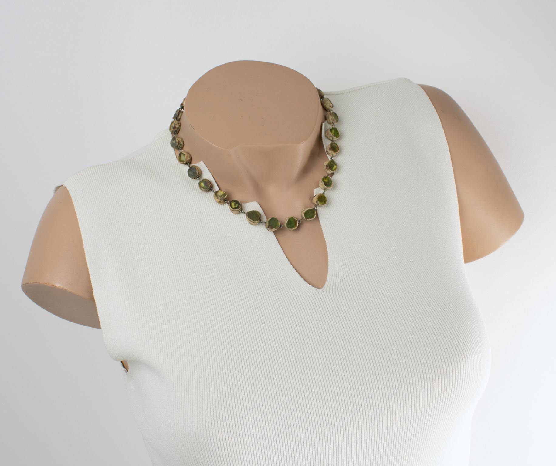 Collana Line Vautrin in talosel e specchio 2