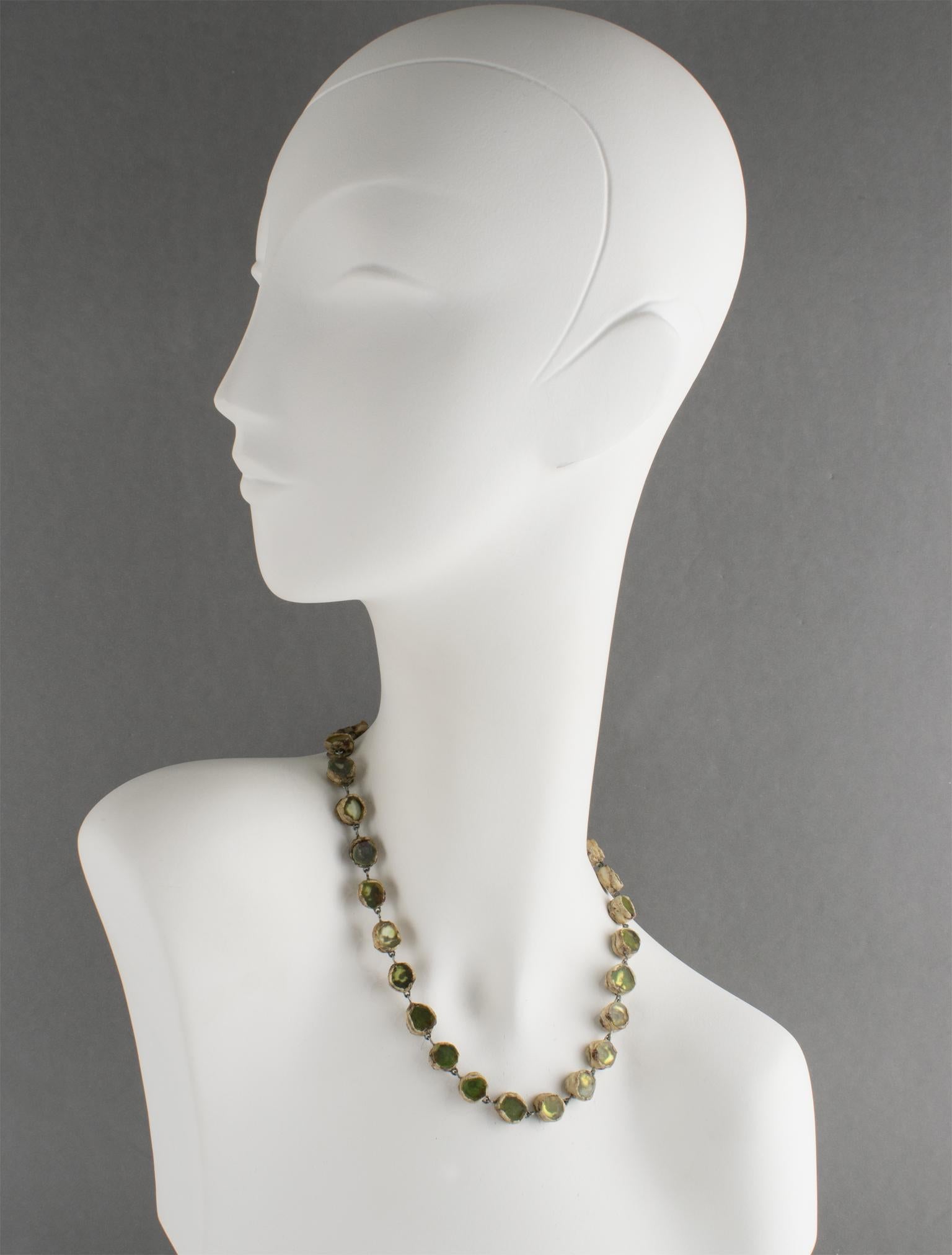 Collana Line Vautrin in talosel e specchio 3