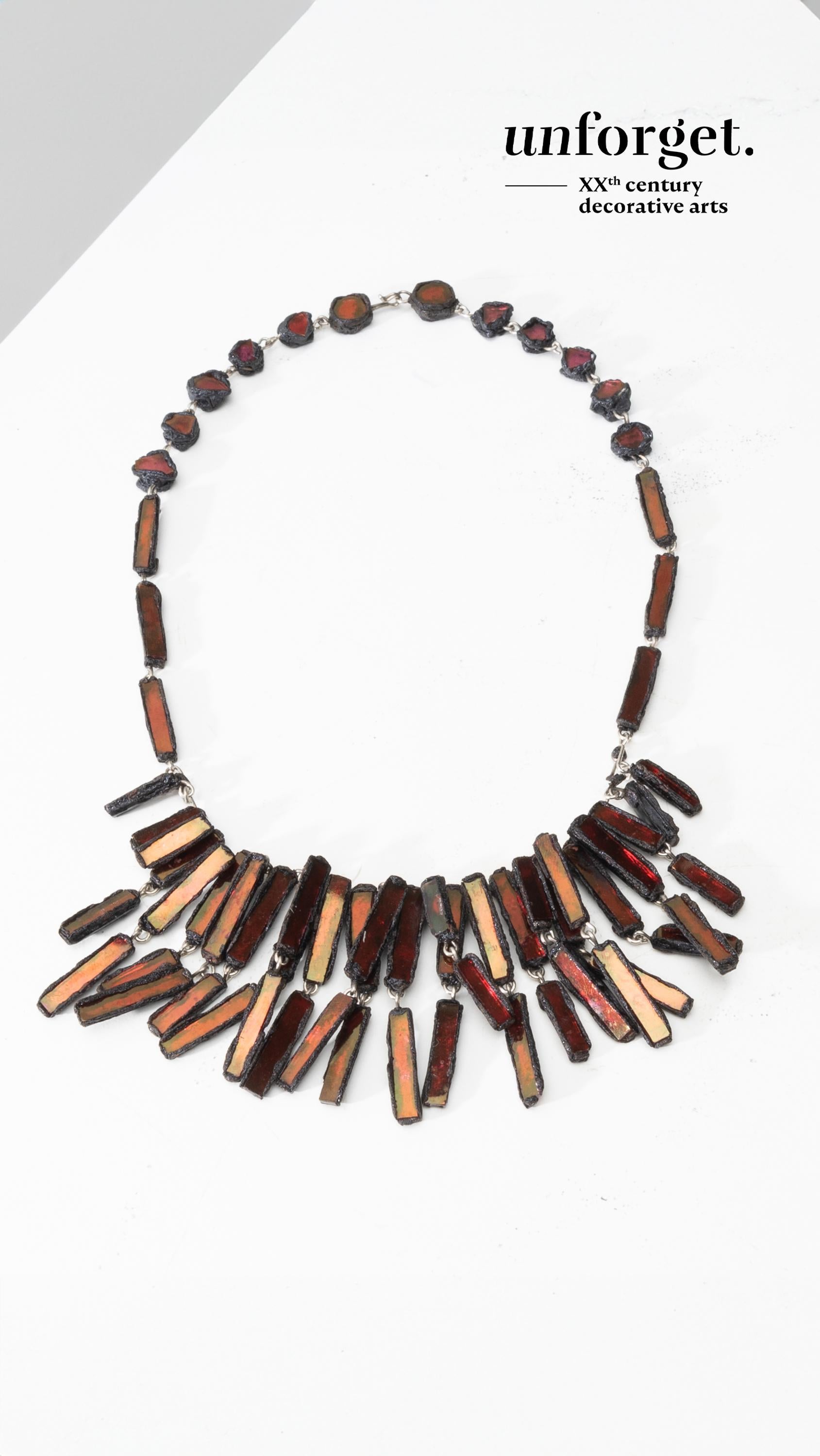 Talosel choker necklace by Line Vautrin For Sale 1