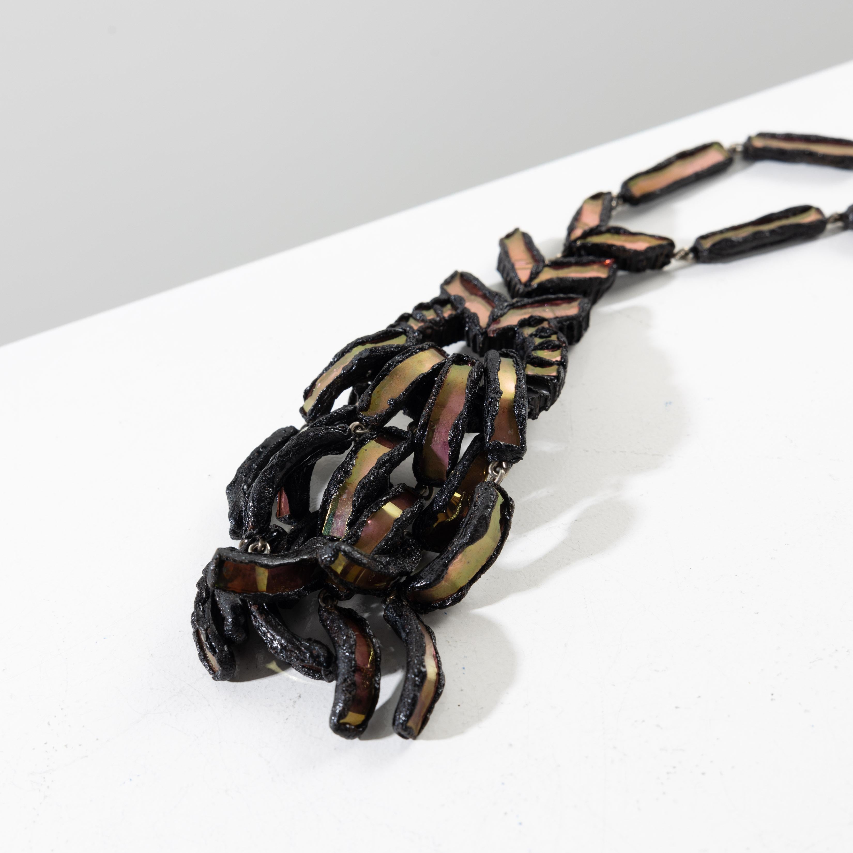 Talosel long necklace by Line Vautrin In Good Condition For Sale In Uccle, BE