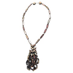Vintage Talosel long necklace by Line Vautrin