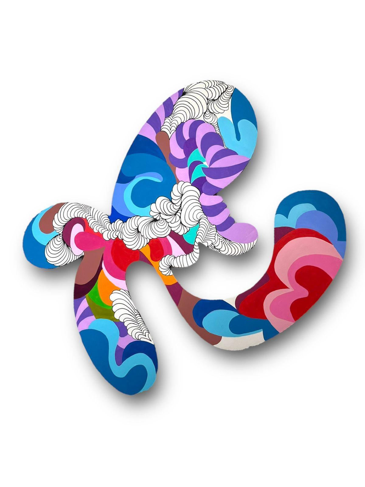 Fragments of Hope V, Taly Cohen, Contemporary Sculptural Abstract Wall Art, 2022