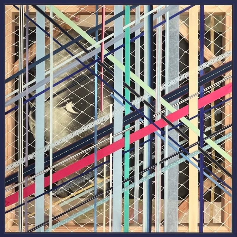 Crossed Gazes by Taly Cohen Mixed Media Textile Window Sculpture Photograph 2025

SUPPORT: CANVAS ON

WOODEN STRETCHER

FRAME: WOODEN FRAME

The Janelas series by Taly Cohen was born during the isolation of the pandemic in April 2020, a moment
