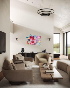 Scultura astratta da parete dai colori vivaci di Taly Cohen