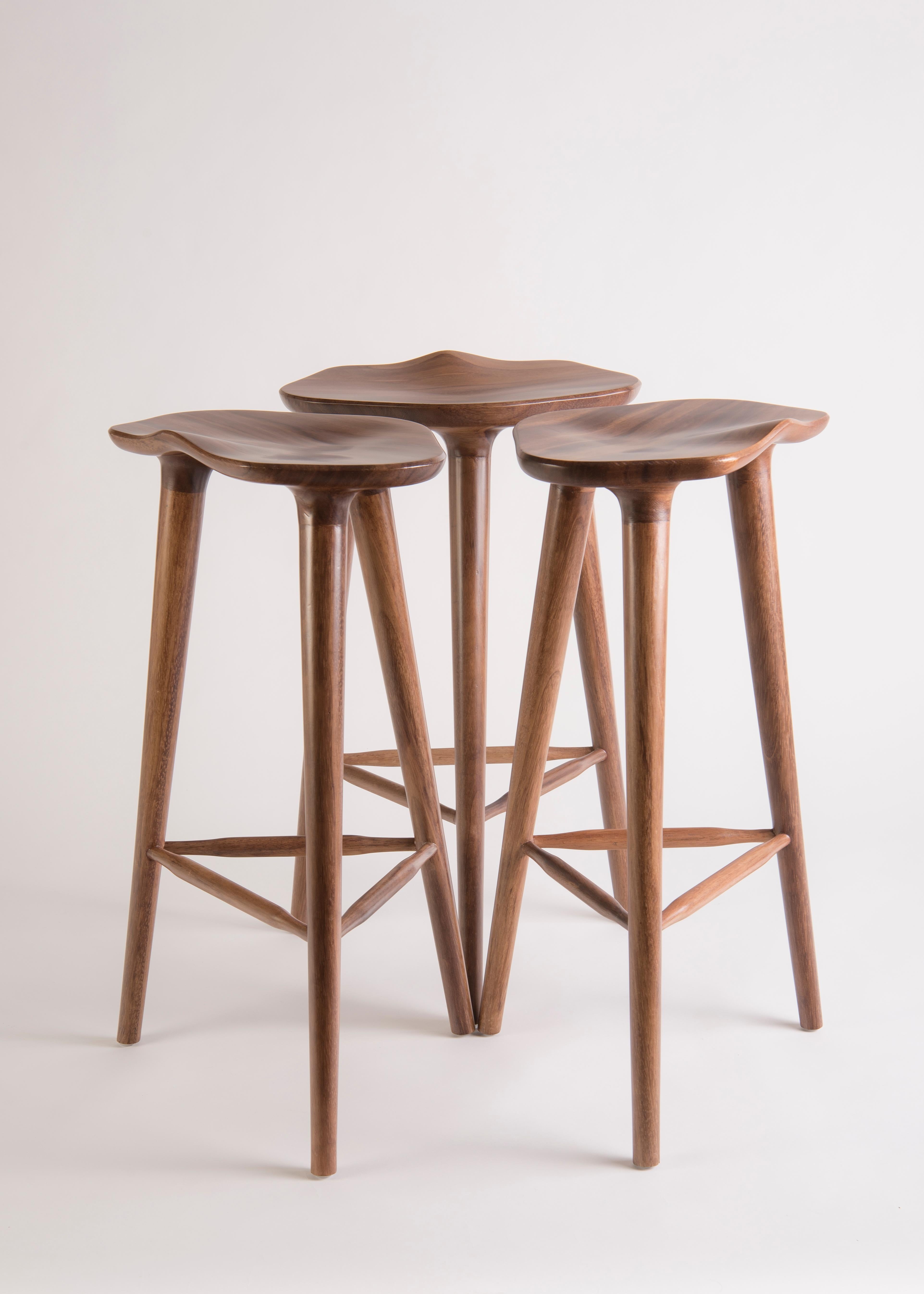 Mexican Tam Counter Stool, Tzalam Wood For Sale