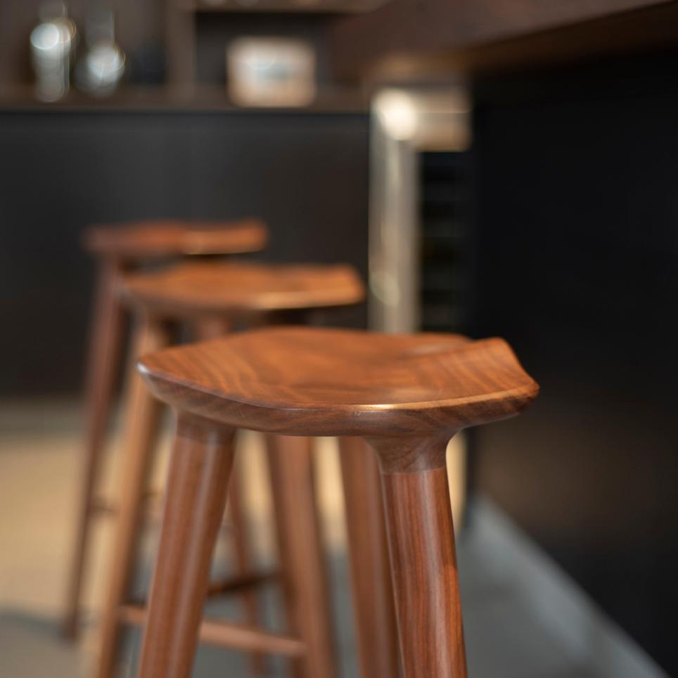 Tam Counter Stool, Tzalam Wood In New Condition For Sale In Zapopan, Jalisco
