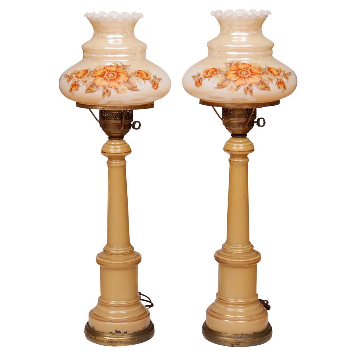 Tam-O-Shanter Table Lamps, a Pair