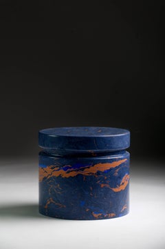 Tam Tam Stool or Side Table Contemporary Handmade Hydrostone Scagliola