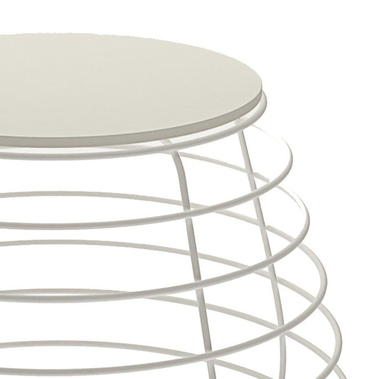Tam White Accent Table For Sale at 1stdibs