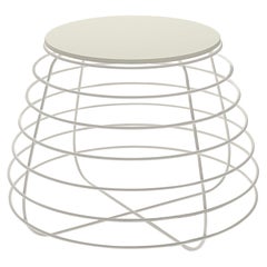 Tam White Accent Table