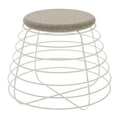 Tam White and Gray Stool
