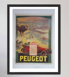 Tamagno Peugeot Original Poster by Francisco Tamagno, 1905