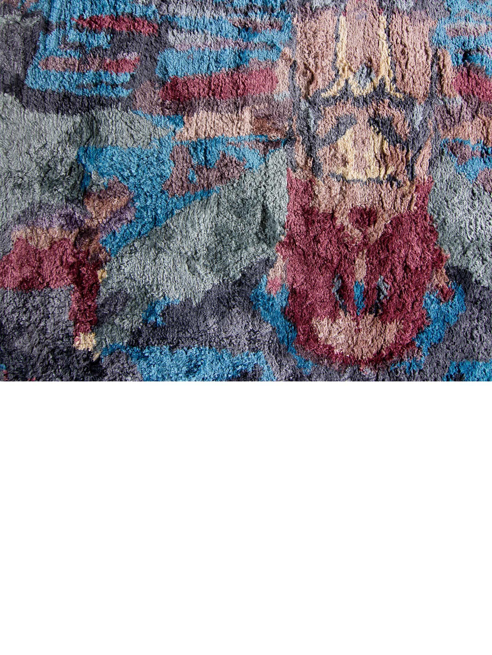 Tamandot Tesoro, handgeknüpfter Teppich von Eskayel (Postmoderne) im Angebot