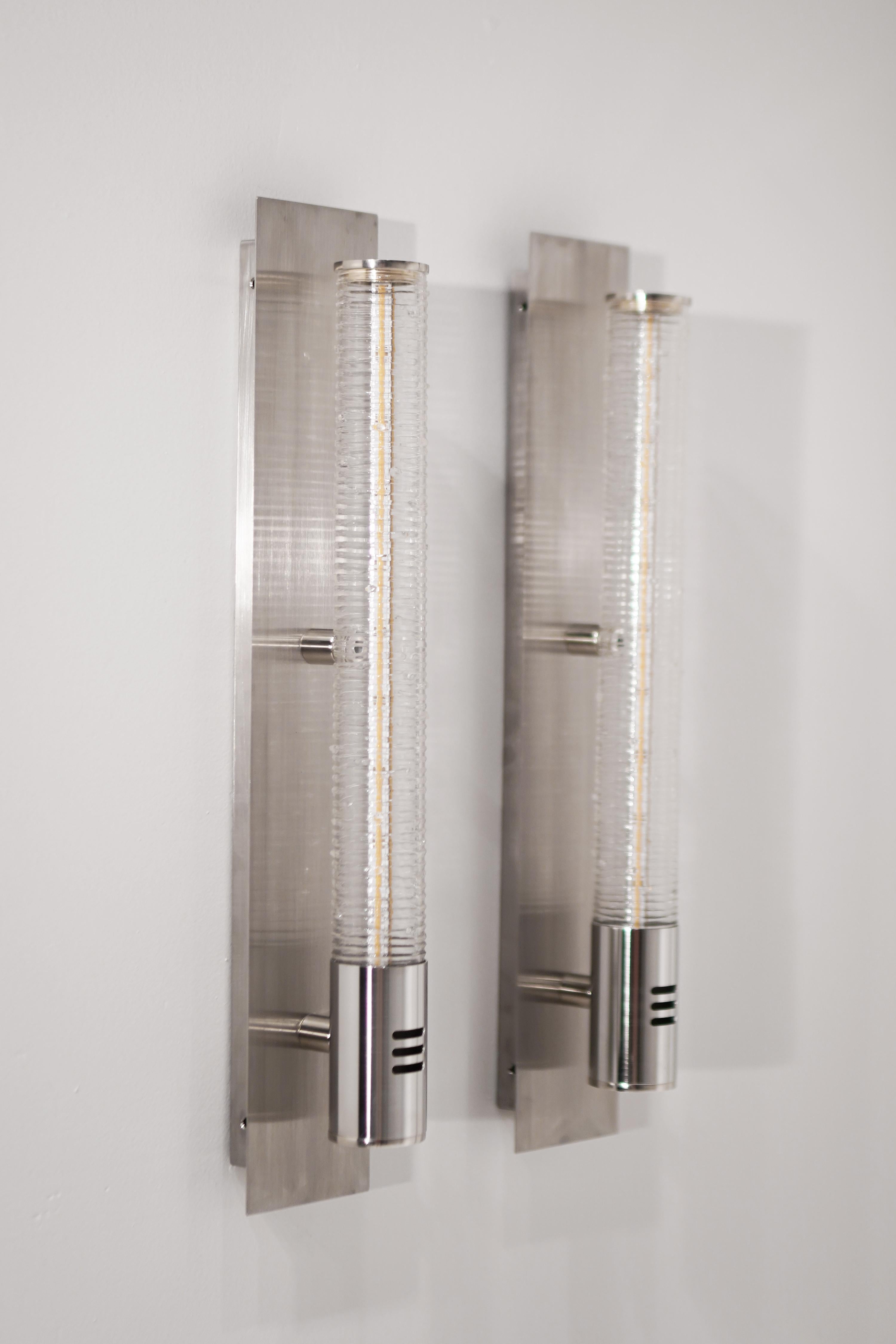 Tamar Wand Blown-Glass Sconces by Shakuff In New Condition In Westport, CT