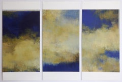 Tamar Zinn ""Behind Closed Eyes 22" - Peinture à l'huile abstraite sur papier