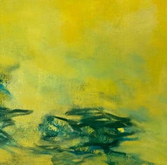 Tamar Zinn "Dancing in forgotten spaces 2" Abstract Oil Painting on Paper